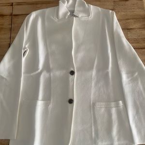 NWT jcrew cardigan white, button down